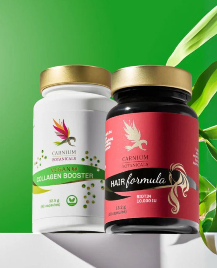 Pack Peau, cheveux et ongles sains : Hair Formula + Vegan Collagen Booster - 10 %